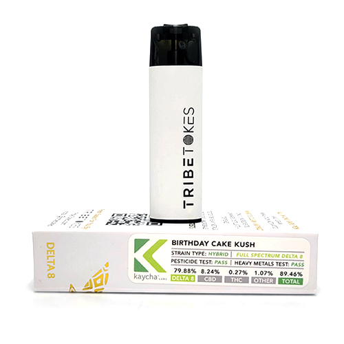 Tribe Tokes D8 Disposable Vape Birthday Cake Kush