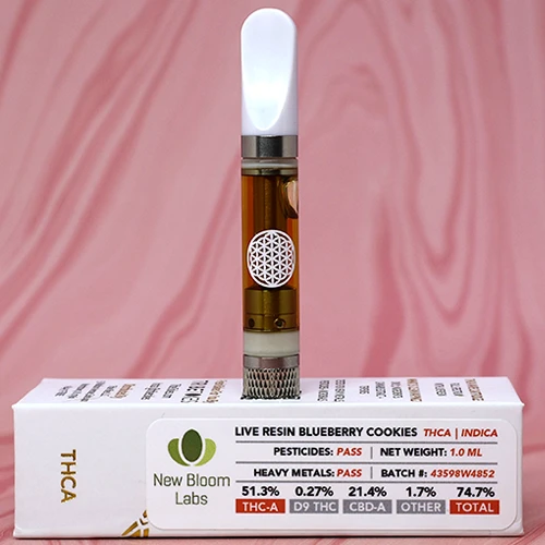 TribeTokes THC-A Cartridges - Live Resin Blueberry Cookies