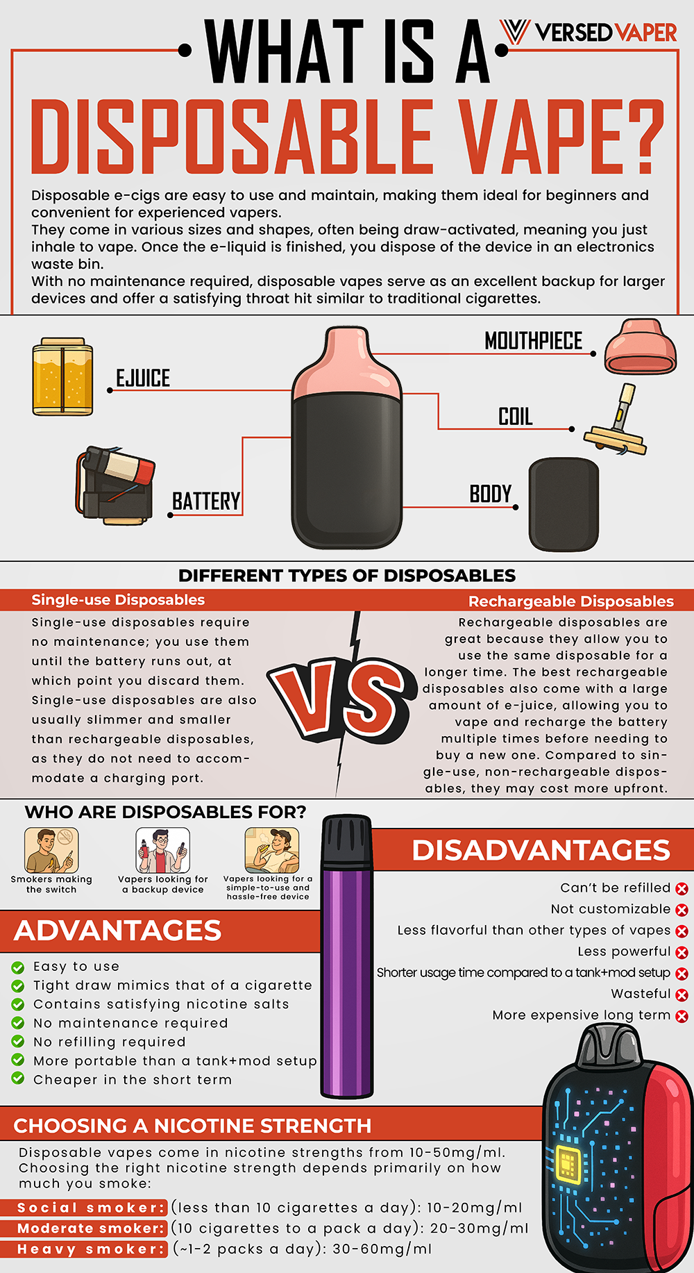 What is a Disposable Vape Infographic Versed Vaper Final